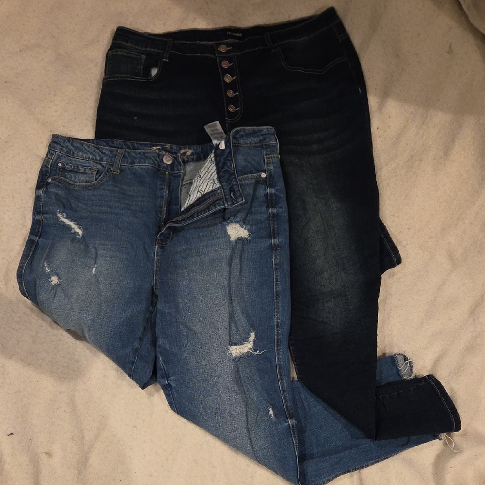 Seven7 High Rise Womens Blue Jeans